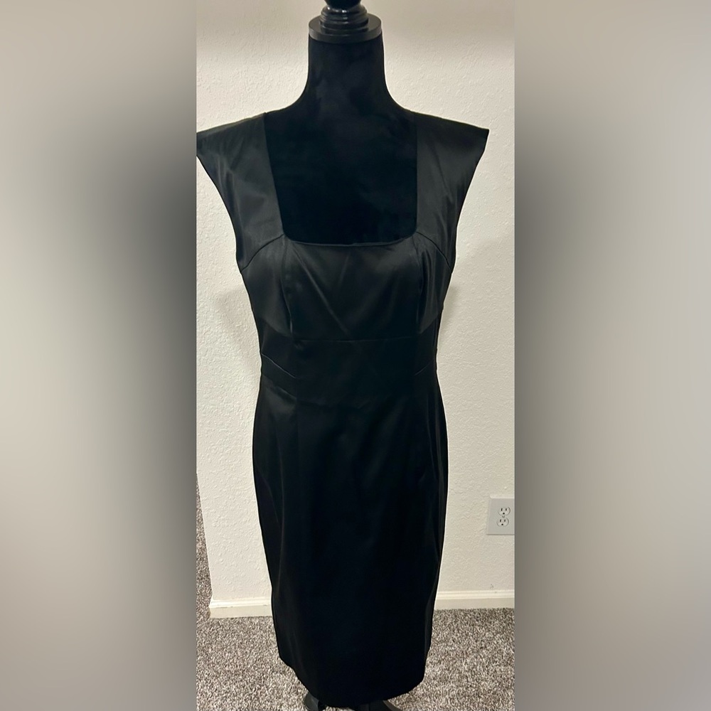 Banana Republic Satin Elegant Black Women's Dress